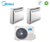 climatizzatore condizionatore console midea dual split inverter 12_12 con m2oe 18hfn8 q r 32 12000_12000