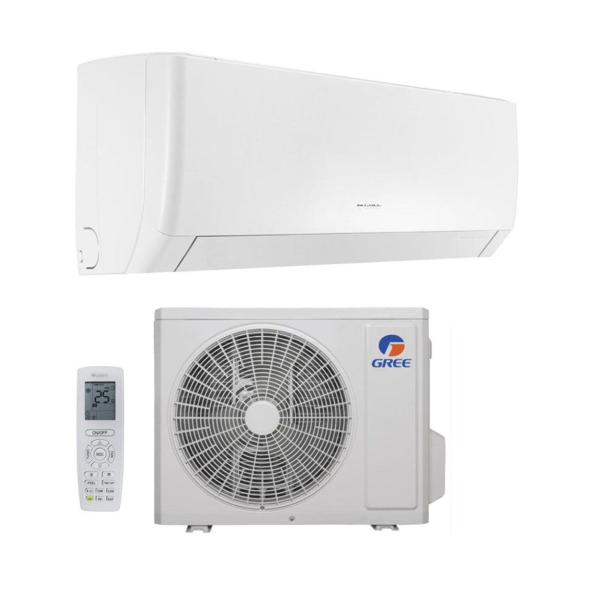 climatizzatore condizionatore gree inverter serie pular 12000 btu gwh12agc k6dna1a i r 32 wi fi integrato a__ a_ 30187