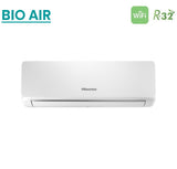 climatizzatore condizionatore hisense dual split inverter serie bio air 9_12 con 2amw52u4rxc r 32 wi fi integrato 9000_12000