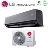 climatizzatore condizionatore lg inverter serie artcool mirror 12000 btu ac12bk r 32 wi fi integrato uv nano voice control classe a__ a_