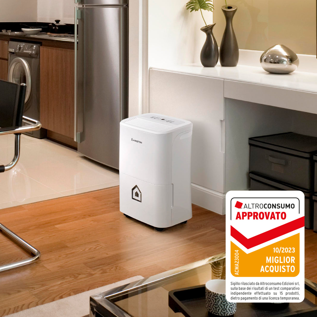 deumidificatore portatile ariston deos 16s inverter gas r134a 16 litri