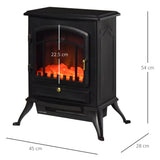 easycomfort easycomfort camino elettrico da terra con effetto fiamma potenza 1000w 2000w in abs e vetro 452854cm nero ean 8054111849036