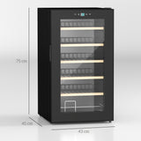 easycomfort easycomfort cantinetta vino frigo per 24 bottiglie capacita 65l controllo temperatura e ripiani estraibili nero