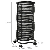 easycomfort easycomfort carrello portavivande con 4 cestelli piano dappoggio e ruote in acciaio e pp 33x33x77 cm
