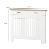 easycomfort easycomfort copritermosifone a doghe antiribaltamento con cassetto portaoggetti in legno 112x19x97 cm bianco