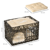 immagine-3-easycomfort-easycomfort-cuccia-per-gatti-a-2-livelli-con-2-cuscini-lettino-per-gatti-adulti-fino-5kg-in-vimini-sintetico-56x41x45cm-marrone-scuro