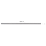 easycomfort easycomfort kit porta scorrevole 100kg max in acciaio con binario ganci fermi viti e bulloni 183x4x0 6 cm