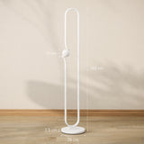 easycomfort easycomfort lampada da terra a led a forma di nota musicale con luminosita regolabile e pedale 28x28x145 cm bianco