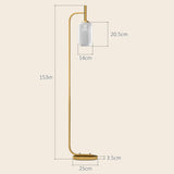 easycomfort easycomfort lampada da terra moderna con paralume in vetro e interruttore a pedale per lampadine e27 oro