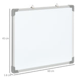 easycomfort easycomfort lavagna magnetica da parete con gomma pennarelli e magneti in alluminio 60x1 8x45 cm bianco