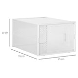 easycomfort easycomfort mobile scarpiera rettangolare in plastica pp 18 box 25x35x19 cm per scarpe max 43 eu vestiti e libri