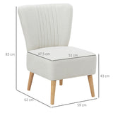 easycomfort easycomfort poltrona imbottita per soggiorno e sala in stile nordico poltroncina da camera in tessuto e gambe in legno bianco