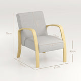 easycomfort easycomfort poltrona moderna stile scandinavo imbottita in tessuto e legno di betulla grigio