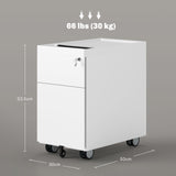 easycomfort easycomfort schedario per ufficio con 2 cassetti fessura a busta e barra per appendere in acciaio 30x50x53 5 cm bianco