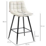 immagine-3-easycomfort-easycomfort-set-2-sgabelli-da-bar-con-schienale-e-poggiapiedi-in-stile-nordico-in-metallo-e-velluto-color-crema-45x47x84-cm