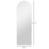 easycomfort easycomfort specchio da parete ad arco con illuminazione led regolabile e controllo touch in vetro temperato 40x3x120 cm