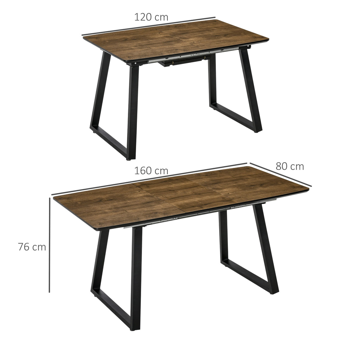 immagine-3-easycomfort-easycomfort-tavolo-da-pranzo-salvaspazio-allungabile-per-4-6-persone-in-mdf-e-metallo-120-160x80x76-cm-color-legno