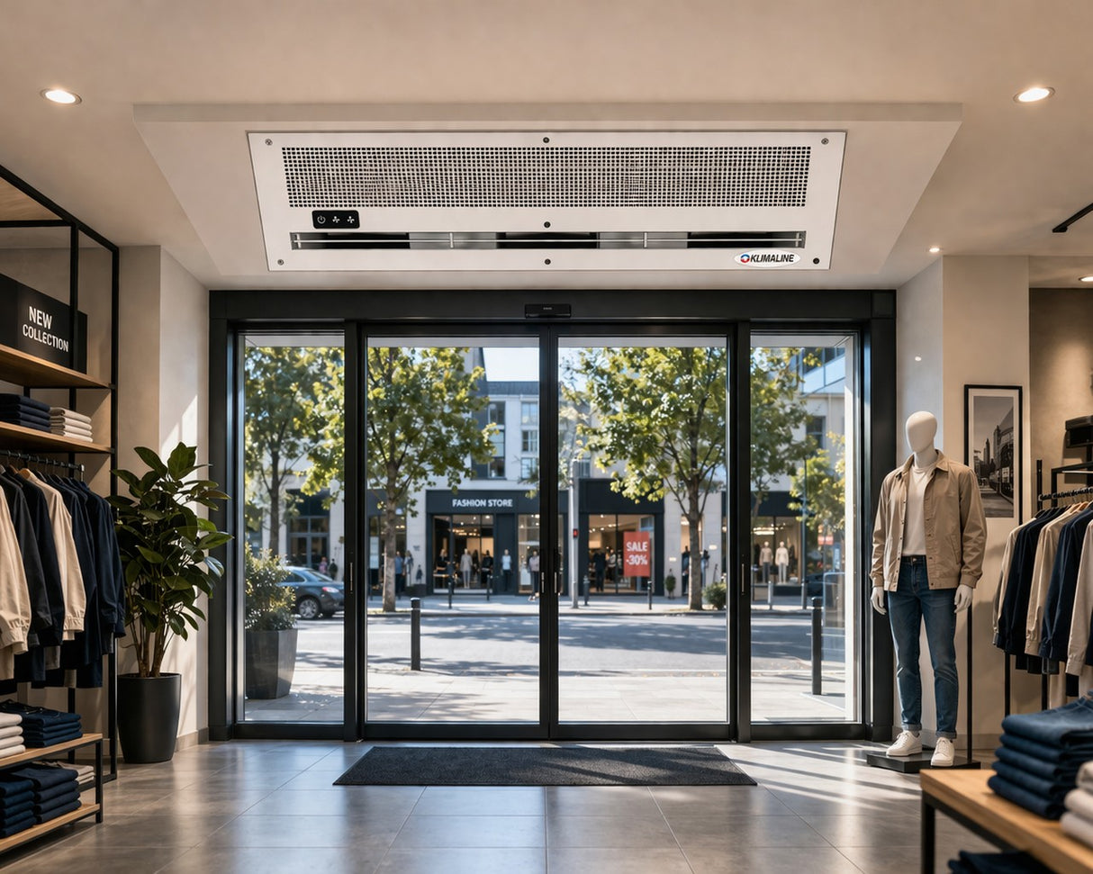 klimaline barriera daria ad incasso klimaline ecoline 1s 737b da 90 cm 2 velocita senza resistenza con telecomando incluso