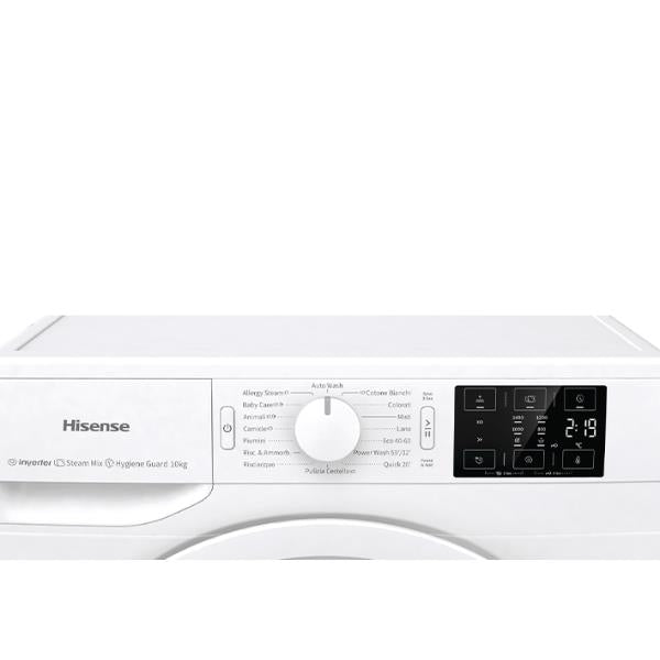 lavatrice a carica frontale 7 kg hisense wfge701439vm 1400 giri classe a a85xl60xp54 5 steam mix baby care _ hygiene guard funzione vapore