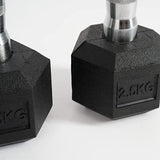 manubri da palestra nilox nxdumbbell25 2.5 kg cad.1 con rivestimento in gomma impugnatura acciaio