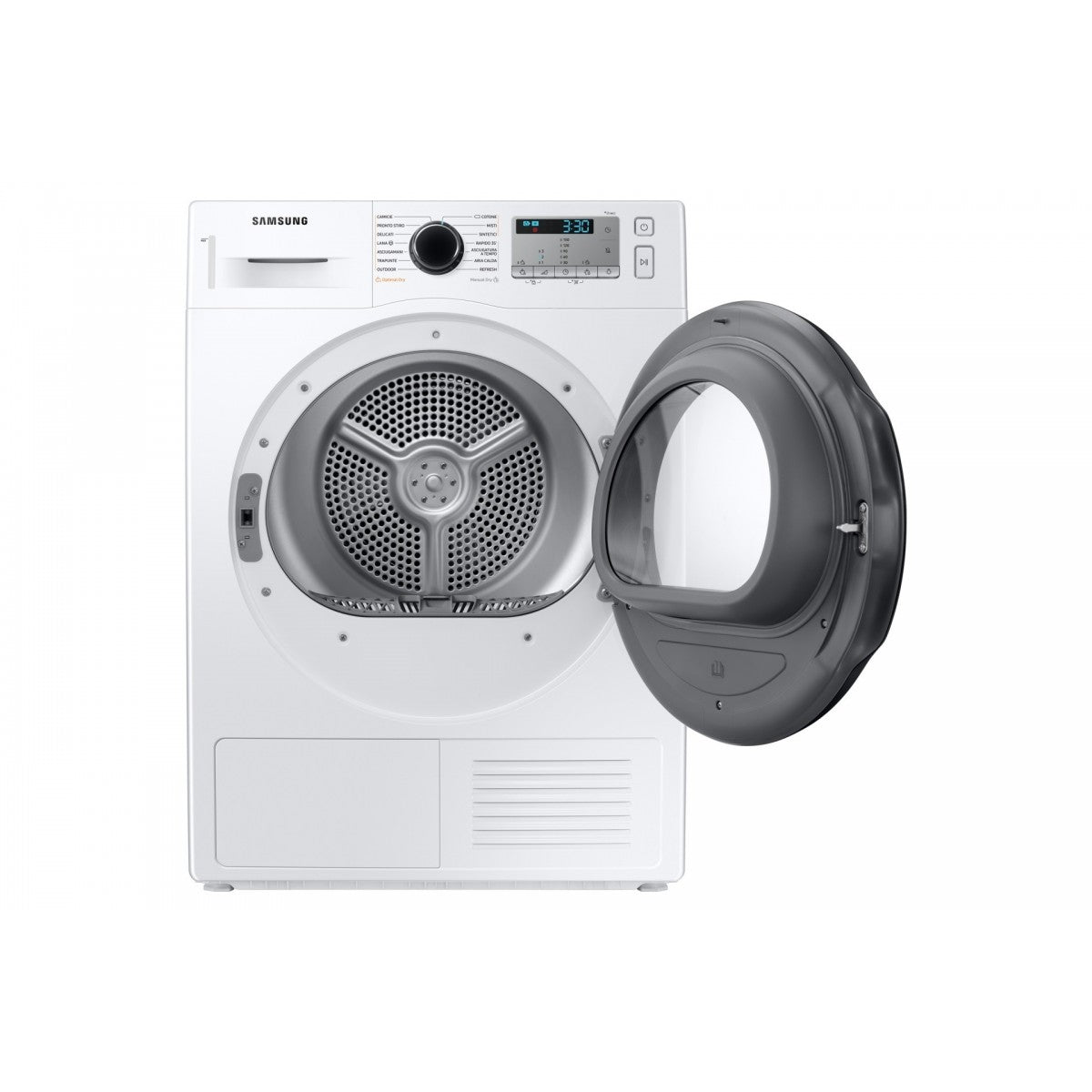 asciugatrice a pompa di calore 9 kg samsung dv90ta040ah crystal ecodry a__