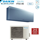 climatizzatore condizionatore daikin bluevolution inverter serie emura silver 12000 btu ftxj35as r 32 wi fi integrato classe a___ garanzia italiana novita