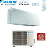 climatizzatore condizionatore daikin bluevolution inverter serie emura white iii 7000 btu ftxj20aw r 32 wi fi integrato classe a___ garanzia italiana