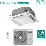 climatizzatore condizionatore hisense inverter a cassetta serie super 24000 btu act71ur4rjc8 _ auw71u4rj7 r 32 wi fi optional classe a__ a_ con telecomando e pannello incluso