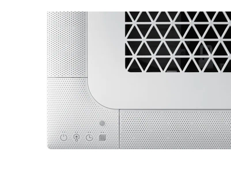 climatizzatore condizionatore inverter samsung cassetta 4 vie mini windfree 12000 btu r 32 ac035rnndkg con pannello e comando a filo novita