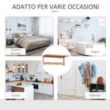 easycomfort easycomfort appendiabiti con mensola attaccapanni a parete con ripiano bambu 50 16 17 5cm ean 8054111840262