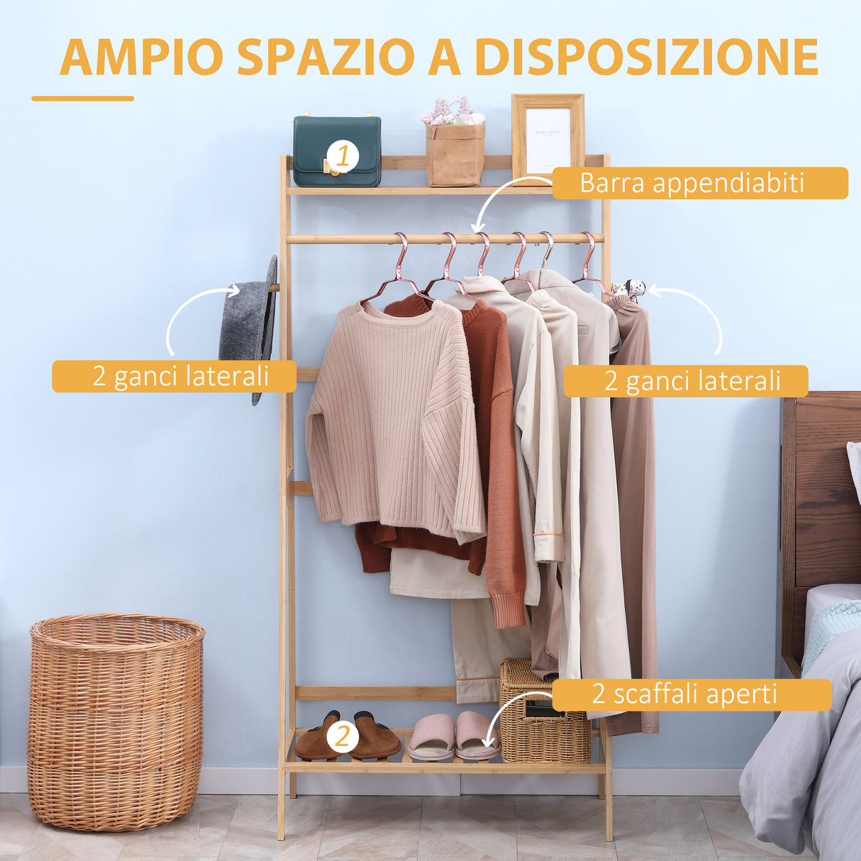 immagine-4-easycomfort-easycomfort-appendiabiti-da-terra-in-bambu-con-2-ganci-laterali-e-2-ripiani-inferiori-aperti-82x36-8x140-cm-color-legno