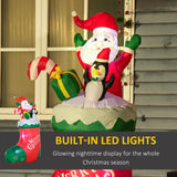 immagine-4-easycomfort-easycomfort-babbo-natale-gonfiabile-con-pinguino-e-calza-natalizia-luci-led-e-gonfiatore-incluso-90x50x149cm