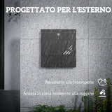 easycomfort easycomfort cassetta postale a muro in metallo con finestrella e serratura 30x8 5x32 5 cm grigio carbone