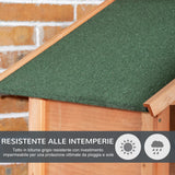 easycomfort easycomfort gabbia per uccelli in legno e metallo a 3 aperture con 4 posatoi e vassoio rimovibile 80 5x57x153 cm arancione