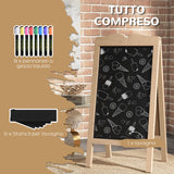 immagine-4-easycomfort-easycomfort-lavagna-magnetica-ad-a-in-legno-di-abete-e-mdf-con-6-stampini-e-8-pennarelli-a-gesso-51x42x101-cm