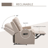 easycomfort easycomfort poltrona relax elettrica poltrona reclinabile 150 moderna con usb per soggiorno camera da letto beige 84x92x104cm