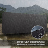 easycomfort easycomfort portalegna da interno ed esterno in metallo con telo porta legna e copertura 240x36x99cm nero