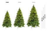 le stelle albero di natale artificiale verde h 180cm x l 120cm super folto con 2000 luci led incorporate e base a croce in metallo
