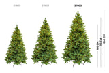 le stelle albero di natale artificiale verde h 240cm x l 150cm super folto con 4000 luci led incorporate e base a croce in metallo
