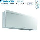 unita interna a parete daikin bluevolution serie emura white iii 7000 btu ftxj20aw r 32 wi fi integrato colore bianco opaco