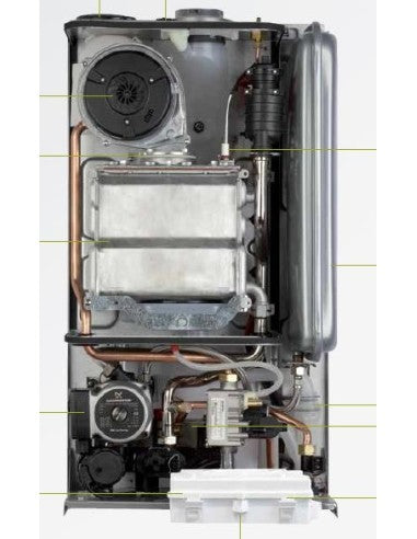 caldaia a gas beretta ciao green 29 csi a condensazione completa di kit scarico fumi metano new erp
