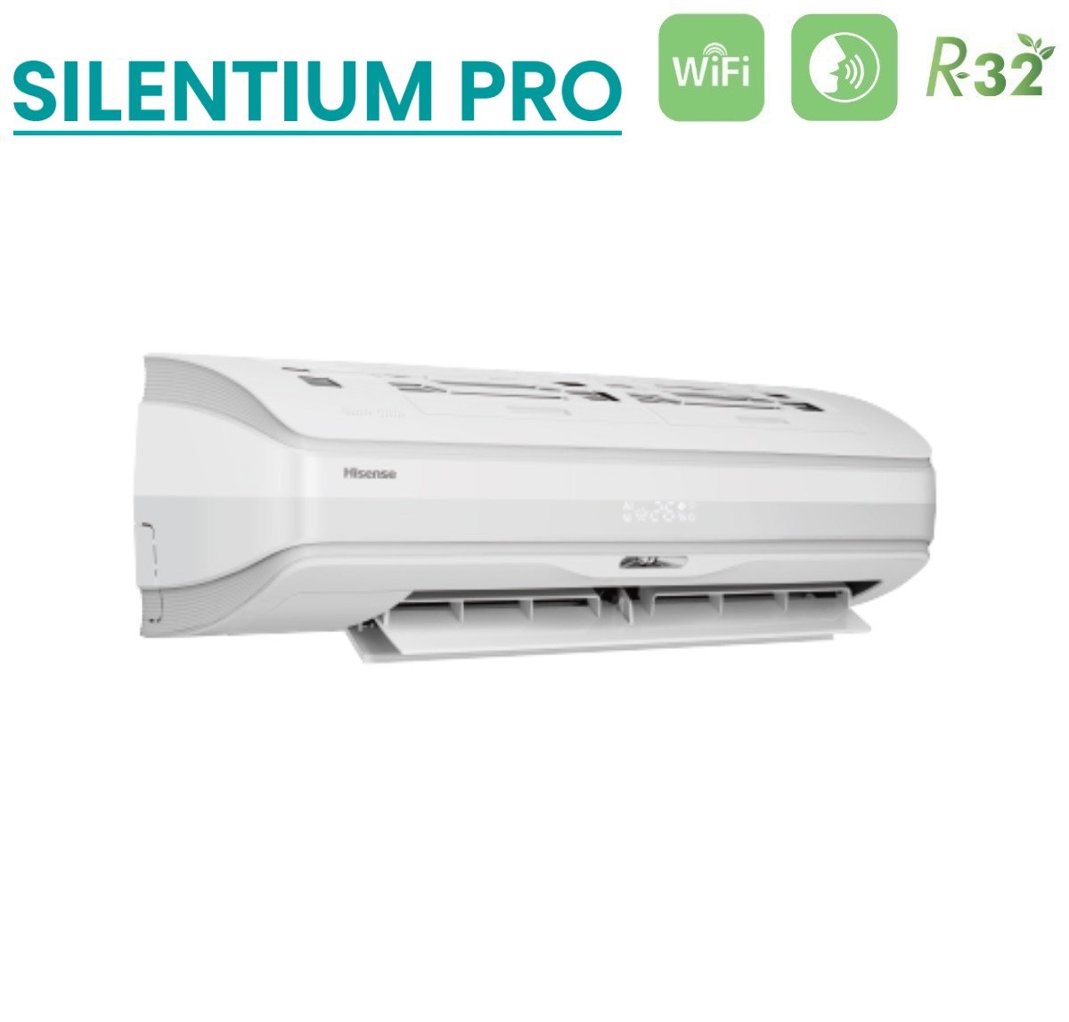 climatizzatore condizionatore hisense trial split inverter serie silentium pro 12_12_12 con 3amw72u4rfa r 32 wi fi integrato 12000_12000_12000 novita 2020