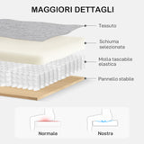 easycomfort easycomfort divano 2 posti moderno e salvaspazio in tessuto effetto lino 136x77x86 cm grigio chiaro