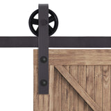 easycomfort easycomfort kit porta scorrevole 100kg max in acciaio con binario ganci fermi viti e bulloni 183x4x0 6 cm