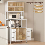 easycomfort easycomfort mobile dispensa con ripiani armadietti e 2 prese di ricarica in legno e acciaio 80x42x171 cm bianco