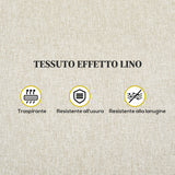 easycomfort easycomfort poltrona relax reclinabile manuale con poggiapiedi in tessuto e imbottitura spessa beige