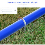 easycomfort easycomfort set agility dog con 4 archi componibili e borsa da trasporto in pe e abs 88x64x95 cm blu e arancione