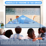 easycomfort easycomfort telo per proiettore 120 169 motorizzato con telecomando fissaggio a muro e soffitto bianco