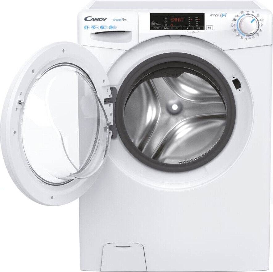 lavatrice slim a carico frontale candy cso44 1285te 2 s l60xp52xa85 8 kg 1200 giri classe energetica d wi fi + ble 