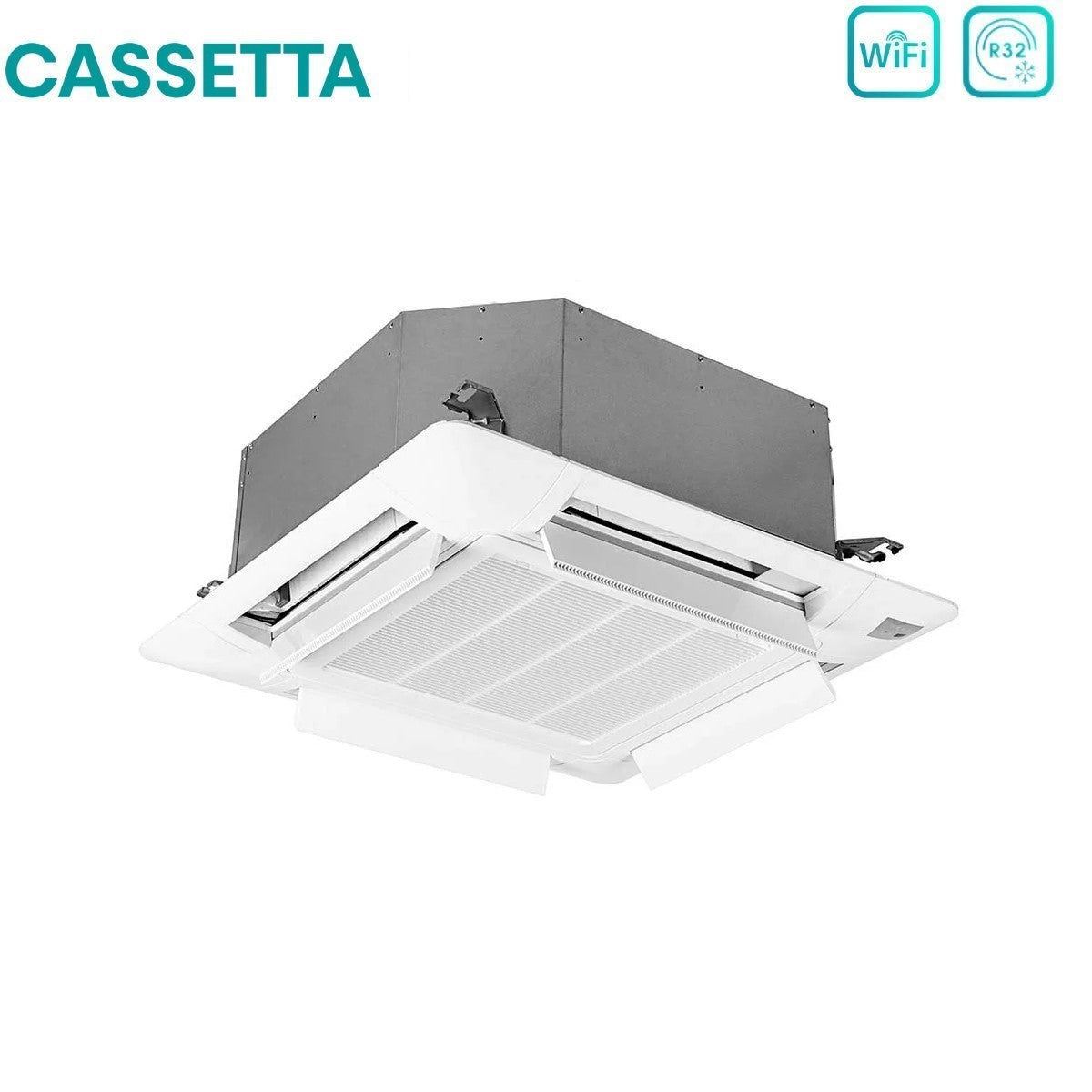 unita interna a cassetta hisense 12000 btu act35ur4rcc8 r 32 wi fi optional con telecomando e pannello incluso